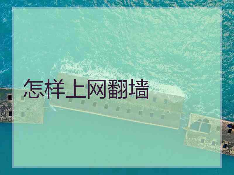 怎样上网翻墙