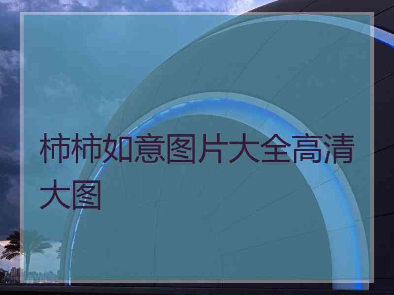 柿柿如意图片大全高清大图