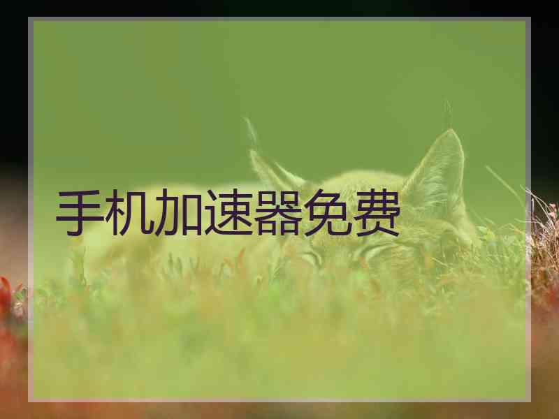 手机加速器免费