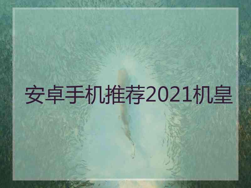 安卓手机推荐2021机皇