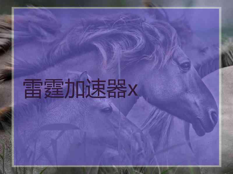 雷霆加速器x