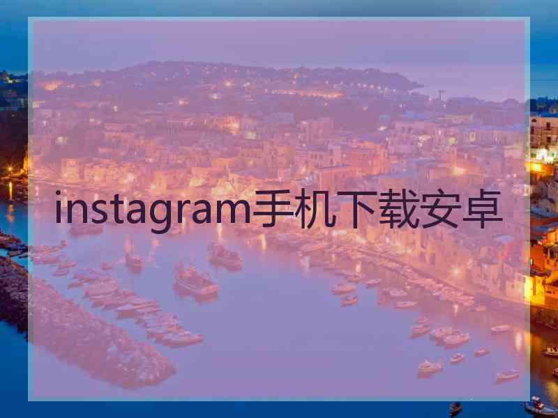 instagram手机下载安卓